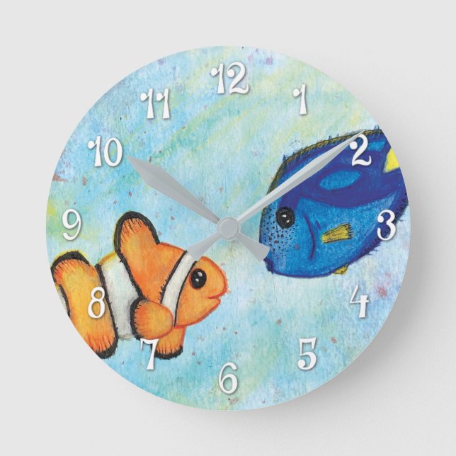 Reloj Redondo Mediano Caras familiares (Anverso)