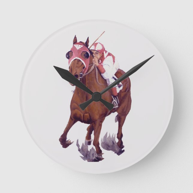 Reloj Redondo Mediano Carreras tosferada es el caballo ganador (Anverso)