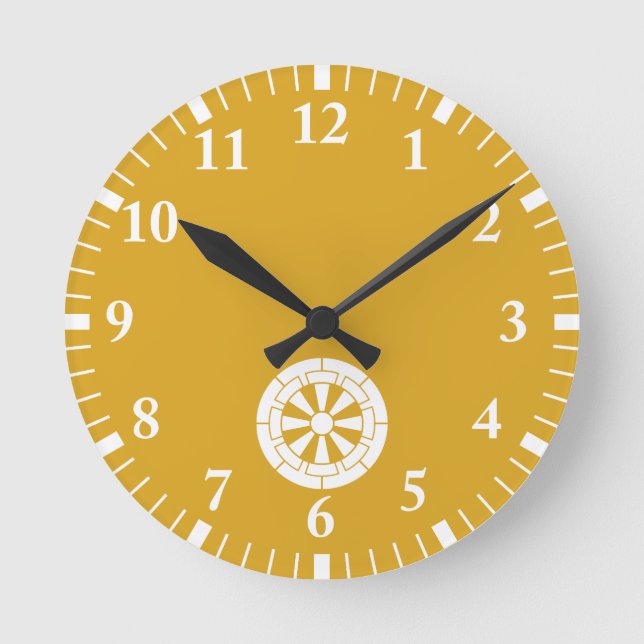 Reloj Redondo Mediano Carro Genji (Anverso)