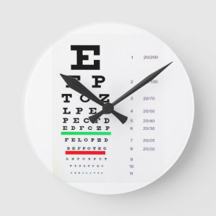 Reloj Redondo Mediano Carta de ojo