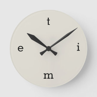 Reloj Redondo Mediano Cartas de tiempo