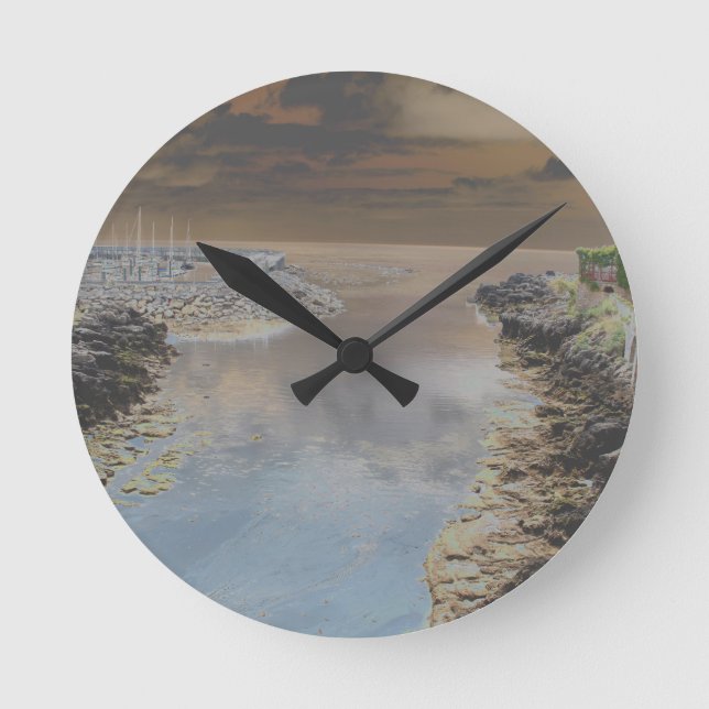 Reloj Redondo Mediano Casa ligera en Cascais Portugal (Anverso)