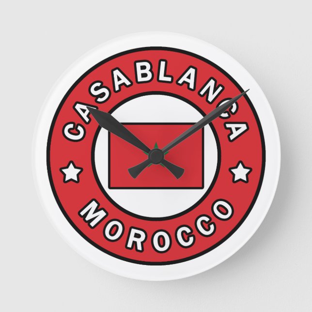 Reloj Redondo Mediano Casablanca Morocco (Anverso)