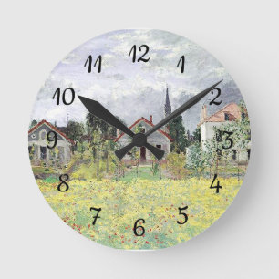 Reloj Redondo Mediano Casas de Claude Monet