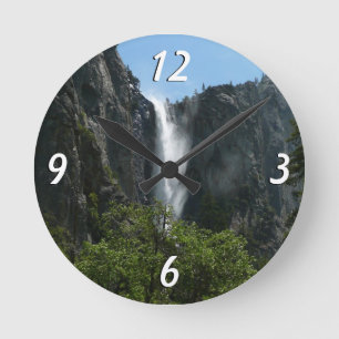 Reloj Redondo Mediano Cascada Bridalveil en el Parque Nacional Yosemite