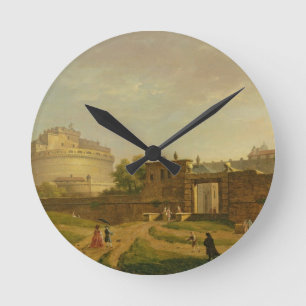 Reloj Redondo Mediano Castel Sant'Angelo, Rome, 1776 (oil on canvas)