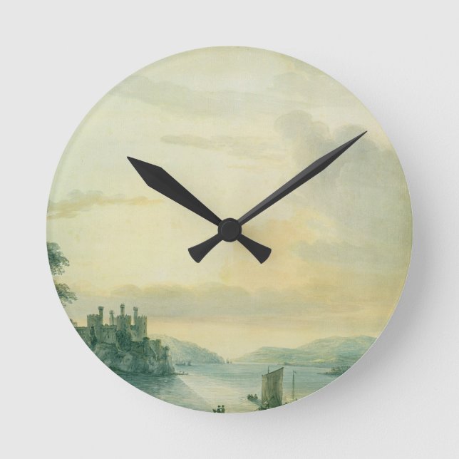 Reloj Redondo Mediano Castillo de Conway, 1789 (con papel) (Anverso)