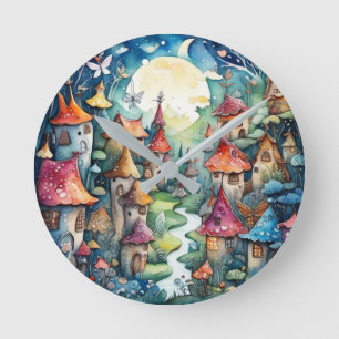 Reloj Redondo Mediano Castillo mágico de Fairyland