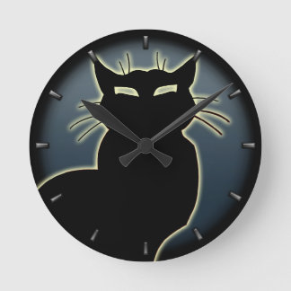 Reloj Redondo Mediano Cat Clock Cute Cat Lover Wall Clock Cat Decor
