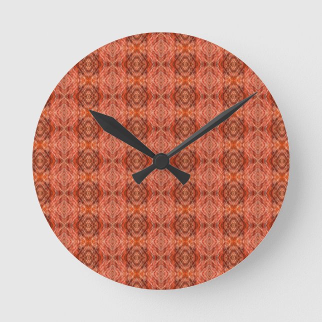 Reloj Redondo Mediano Cat fur pattern (Anverso)