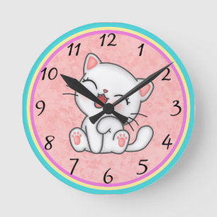 Reloj Redondo Mediano Cat Round Clock