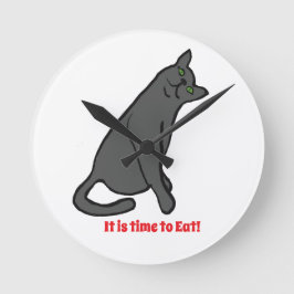 Reloj Redondo Mediano Cat Wall Clock