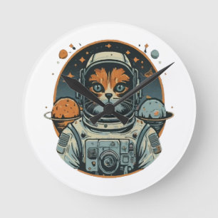 Reloj Redondo Mediano Cata-astronauta en Asteroides