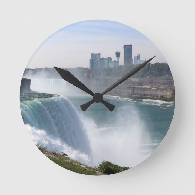 Reloj Redondo Mediano Cataratas del Niágara (Anverso)
