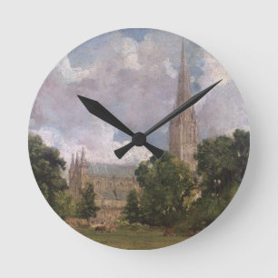 Reloj Redondo Mediano Catedral de John Constable el Salisbury del sout