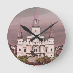Reloj Redondo Mediano Catedral de Nueva Orleans