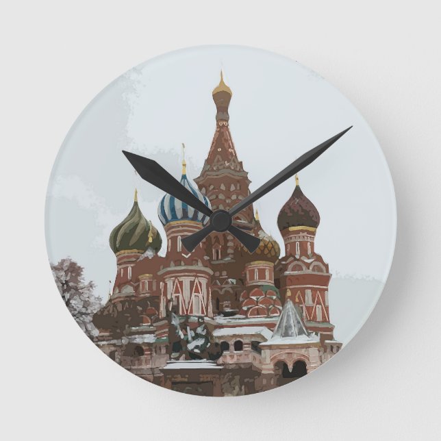 Reloj Redondo Mediano Catedral_eng de San Basil (Anverso)