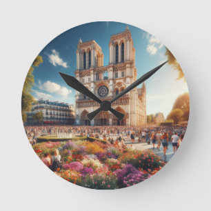 Reloj Redondo Mediano Cathédrale Notre-Dame de París