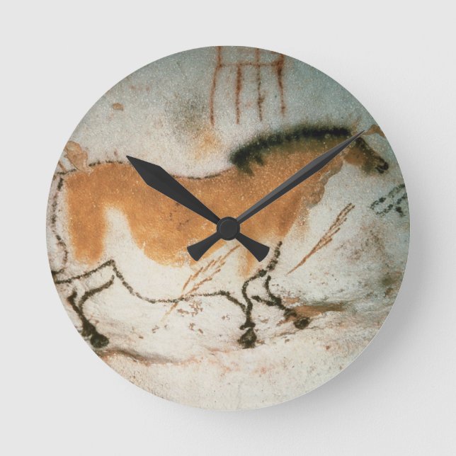 Reloj Redondo Mediano Cave drawings Lascaux French Prehistoric Drawings (Anverso)
