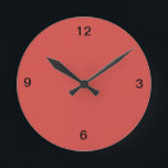 Reloj Redondo Mediano Cayenne Red Wall Clock<br><div class="desc">Consulte todos los productos Cayenne de esta tienda de la categoría Home Decor que puede combinar y combinar.</div>
