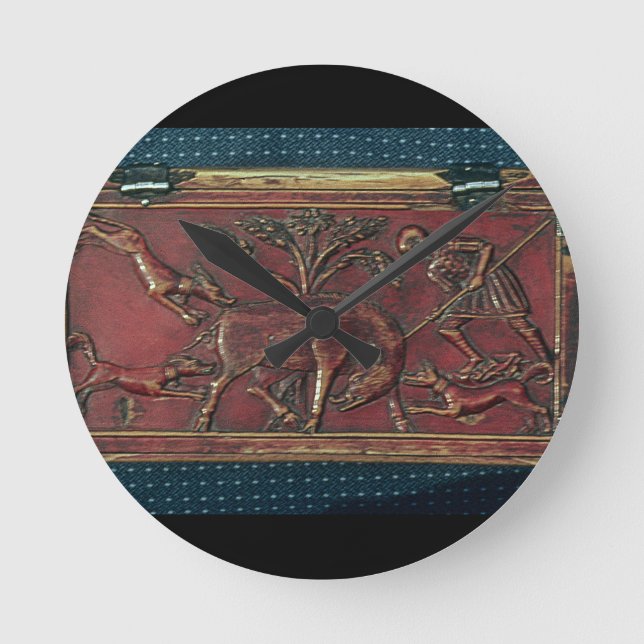 Reloj Redondo Mediano Caza del verraco, placa de un ataúd bizantino, (Anverso)