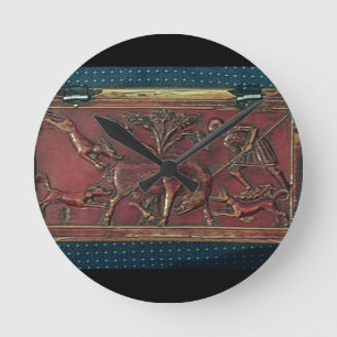 Reloj Redondo Mediano Caza del verraco, placa de un ataúd bizantino,