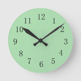 Reloj Redondo Mediano Celadon Green Wall Clock