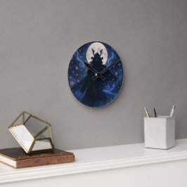 Reloj Redondo Mediano Celestial Samurai Cloak Dark Fantasy Anime Warrior