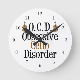 Reloj Redondo Mediano Cello gracioso