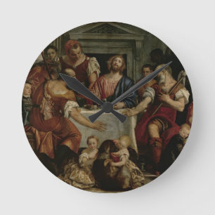 Reloj Redondo Mediano Cena en Emmaus (aceite en lona)