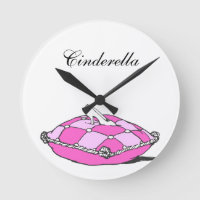 Cenicienta Slipper Personalizado de almohada rosa