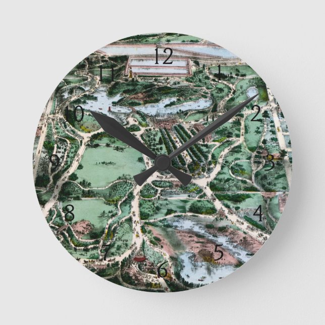 RELOJ REDONDO MEDIANO CENTRAL PARK, 1860 (Anverso)