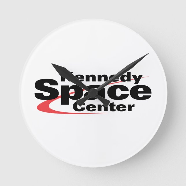 Reloj Redondo Mediano Centro Espacial Kennedy (Anverso)