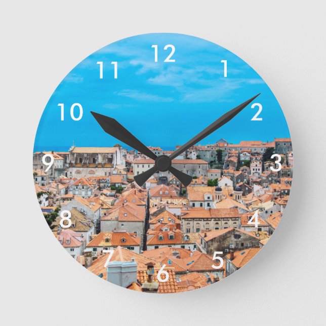 Reloj Redondo Mediano Centro histórico de Dubrovnik (Anverso)
