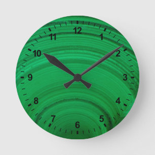Reloj Redondo Mediano Cerco del malaquita verde