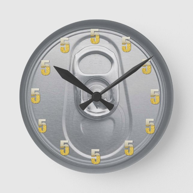Reloj Redondo Mediano Cerveza De 5 O'Clock (Anverso)