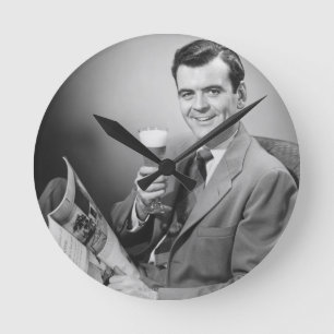 Reloj Redondo Mediano Cerveza helada