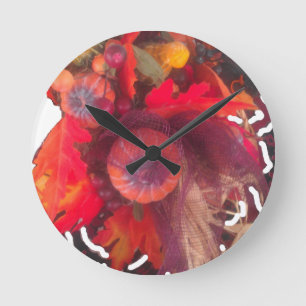Reloj Redondo Mediano Cesta especial de frutas de Hakuna Matata Pumkin.p