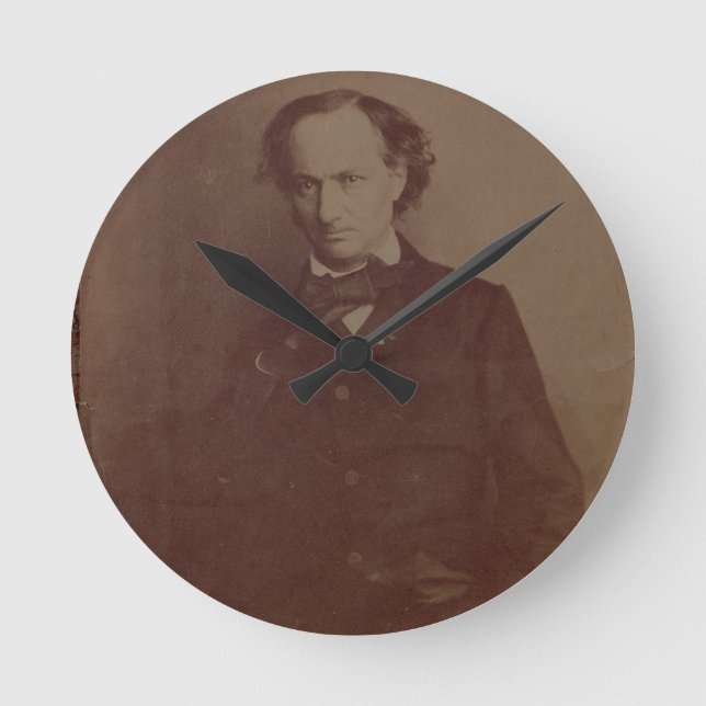 Reloj Redondo Mediano Charles Baudelaire (1820-1867), poeta francés, esc (Anverso)