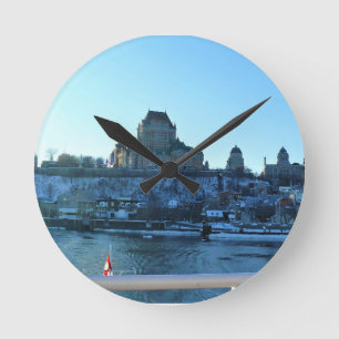 Reloj Redondo Mediano Chateau Frontenac, Quebec, Canadá
