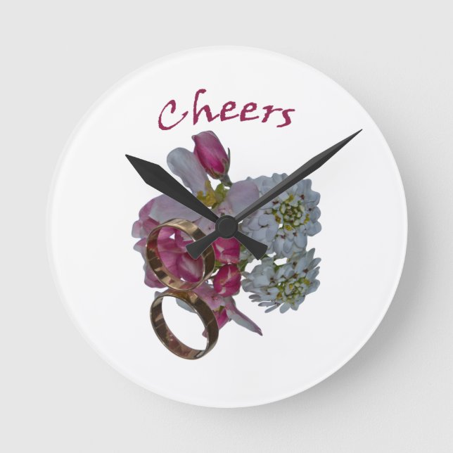 Reloj Redondo Mediano Cheers. Romantic Wall Clocks. (Anverso)