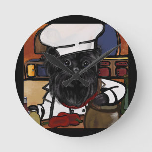 Reloj Redondo Mediano Chef Affenpinscher