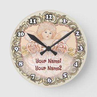 Reloj Redondo Mediano Cherub Angel Heart