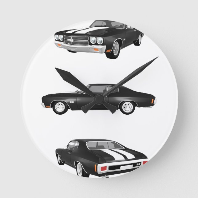 Reloj Redondo Mediano Chevelle SS de 1970: (Anverso)