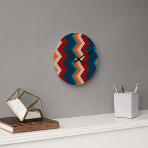 Reloj Redondo Mediano Chevron del Suroeste