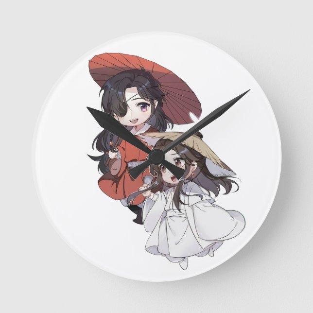 Reloj Redondo Mediano Chibi Tianguang Cifu Wall Clock (Anverso)