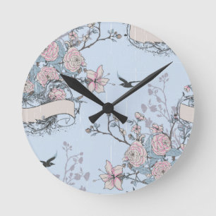Reloj Redondo Mediano chic en tonos pastel