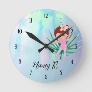 Reloj Redondo Mediano Chica personalizado de Kid Cute