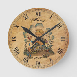 Reloj Redondo Mediano Chica Vintage