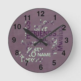 Reloj Redondo Mediano Chicas personalizados BFF Los mejores amigos para 
